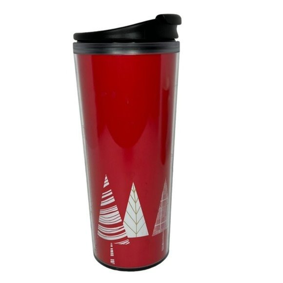 Starbucks 2017 Christmas Tree Red Holiday 16 Oz Tumbler & 18 Oz Coffee Mug Set - Picture 5 of 9